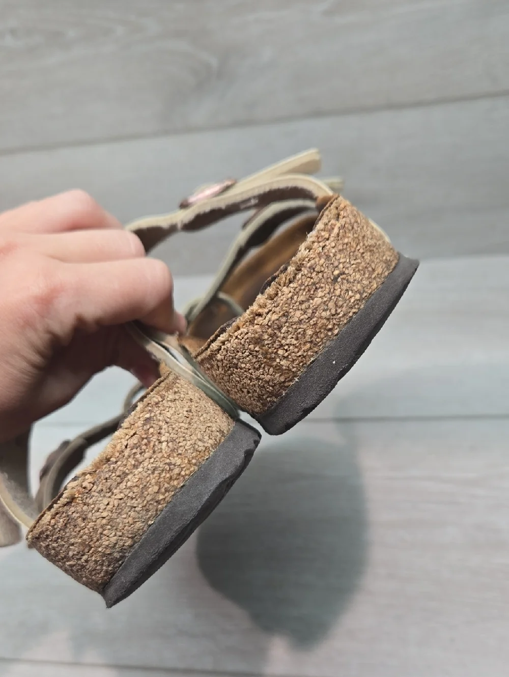 Birkenstock Women Mayari Loop Toe Cork Footbed Sandals Shoes Sz 37/6